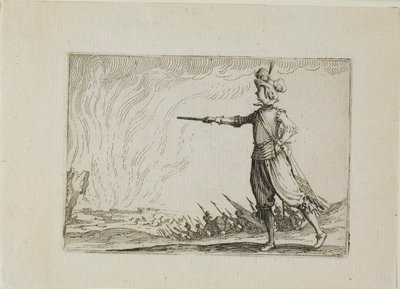 Le commandant à pied, extrait des Caprices - Jacques Callot