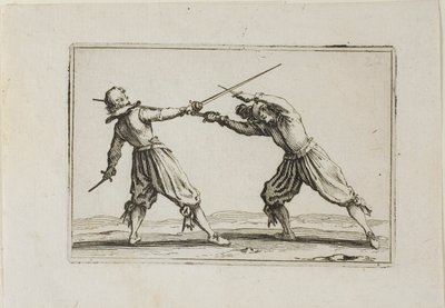 Le Duel aux épées et poignards, des Caprices - Jacques Callot