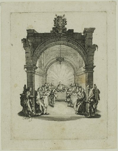La Cène, tirée de La Petite Passion - Jacques Callot