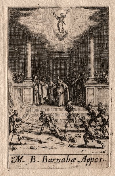 Le Martyre des Apôtres : Saint Barnabé - Jacques Callot