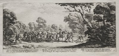 Les Misères de la guerre : Arrestation des malfaiteurs - Jacques Callot