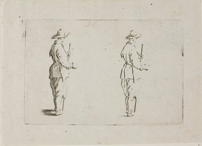 Le paysan tenant un gobelet, des Caprices - Jacques Callot