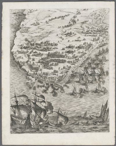 Le siège de La Rochelle : Planche 10, 1628-1630 - Jacques Callot