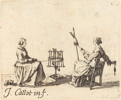 Le bobineur et la fileuse - Jacques Callot
