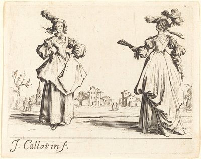 Deux femmes de la société - Jacques Callot