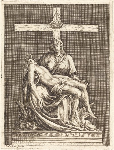 Pietà - Jacques Callot after Michelangelo