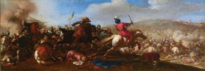 Scène de bataille entre Turcs et Chrétiens - Jacques Courtois