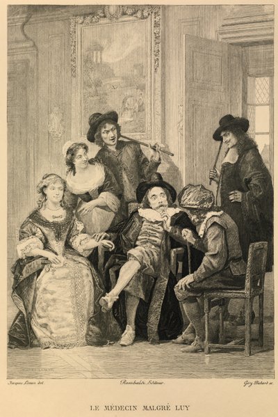 Le médecin malgre lui de Molière - Jacques Edmond Leman