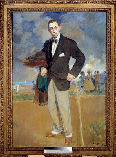 Portrait en pied de Igor Stravinsky (1882-1971) compositeur. Peinture de Jacques Emile Blanche (1861-1942) - Jacques Emile Blanche
