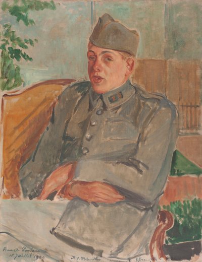 Portrait du pianiste et compositeur Francis Poulenc 1899-1963, 1920 - Jacques Emile Blanche