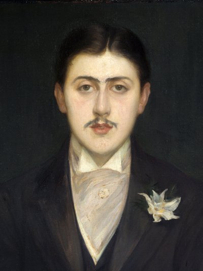 (détail) du Portrait de Marcel Proust (1871-1922), écrivain français. Peinture de Jacques-Émile Blanche (1861-1942) - Jacques Emile Blanche