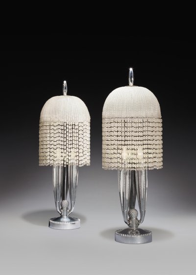 Paire de lampes de table, vers 1925 - Jacques Emile Ruhlmann