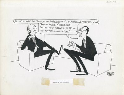 Le Figaro, Satirique en N  B - Jacques Faizant