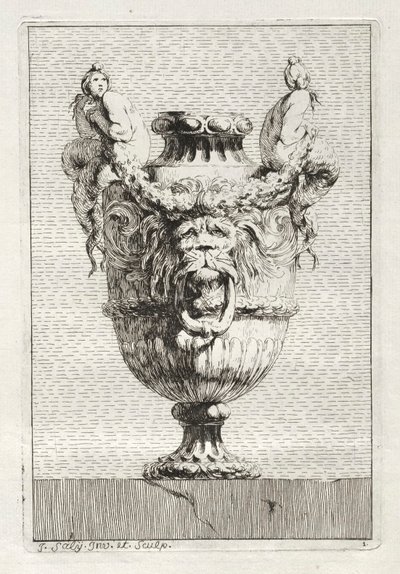 Suite de vases : Planche 1, 1746 - Jacques Francois Joseph Saly