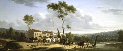Paysage avec figures - Jacques Francois Joseph Swebach