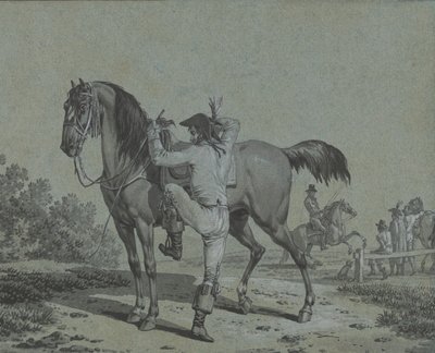 Homme montant à cheval - Jacques Francois Joseph Swebach