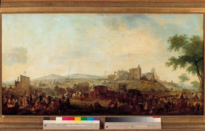 Vue du camp de manœuvres militaires établi sous le commandement du Prince de Condé près de Saint-Omer du 5 août au 25 septembre 1788 Il s