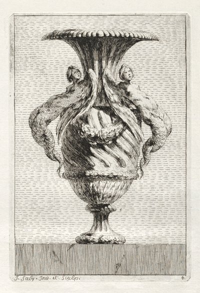 Suite de vases :  Planche 4 - Jacques François Saly