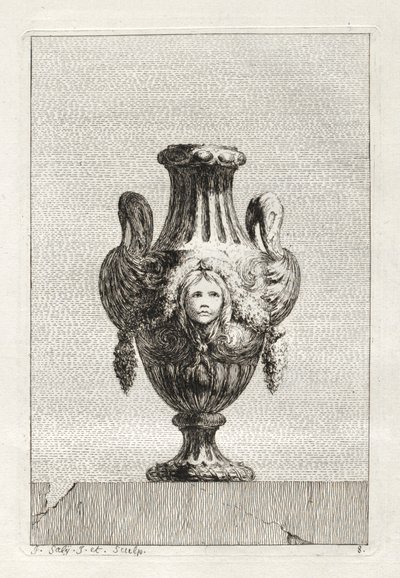 Suite de vases :  Planche 8 - Jacques François Saly