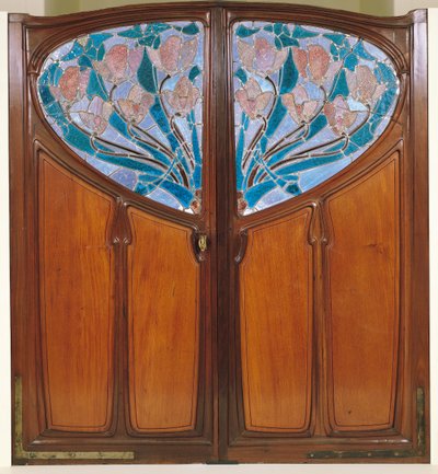 Double porte, conçue par Jacques Gruber, Emile André et Eugène Vallin pour Vaxelaire et Cie - Jacques Gruber