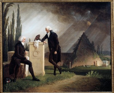 Élégie romaine ou Double portrait au cimetière protestant de Rome - Jacques Henri Sablet