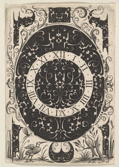 Boîtier de montre ovale avec oiseaux et motifs plus petits, vers 1614-19 - Jacques Hurtu