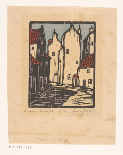 Maisons à La Haye - Jacques Jeichienus Ottens (signed by artist)