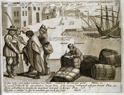 Illustration gravée du 17e siècle tirée d