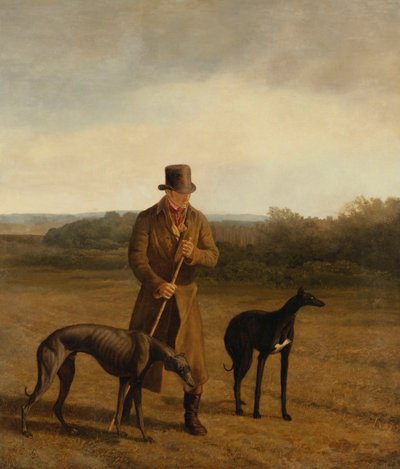 Portrait de Lord Rivers avec deux lévriers, c.1825 - Jacques Laurent Agasse