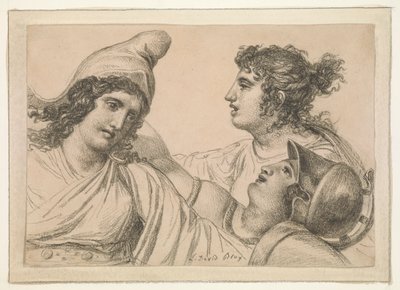 Composition avec trois figures - Jacques Louis David
