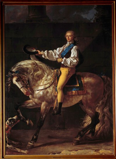 Portrait équestre du comte Stanislas Potocki - Jacques Louis David