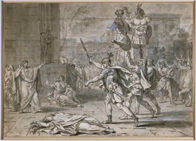 Horace vainqueur rentrant dans Rome - Jacques Louis David