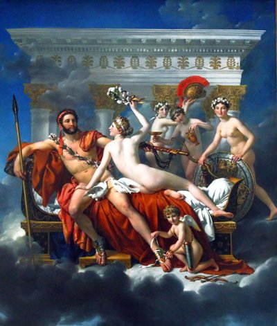 Mars désarmé par Vénus et les Trois Grâces - Jacques Louis David