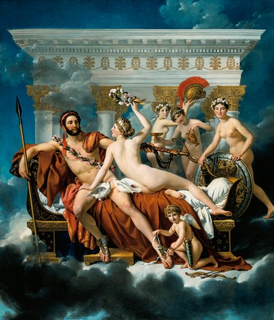 Mars désarmé par Vénus et les Trois Grâces - Jacques Louis David