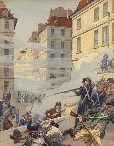 Agitation révolutionnaire dans les rues de France - Jacques Marie Gaston Onfray de Breville (Job)