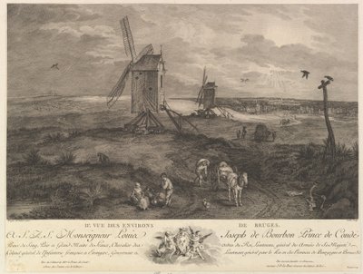 Deuxième vue des environs de Bruges - Jacques Philippe Le Bas