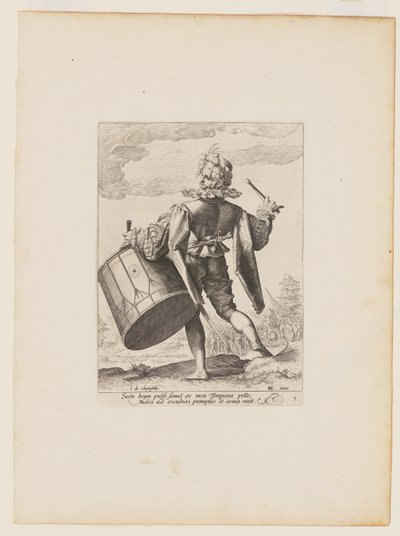Tambour, des Officiers et soldats de la garde du corps de l