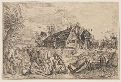 Paysage avec une ferme - Jacques de Gheyn II