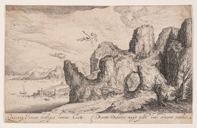 Paysage avec la chute d