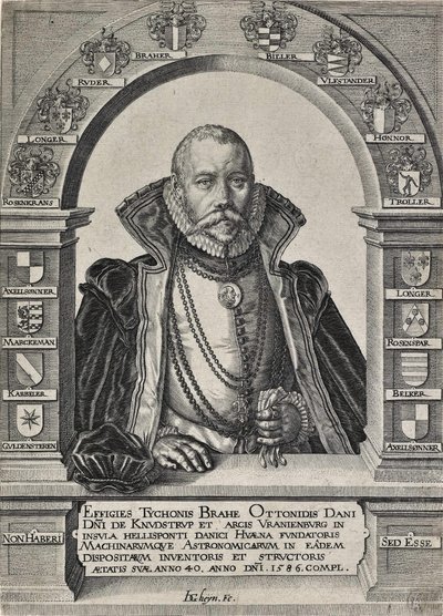 Portrait de Tycho Brahe, astronome (sans chapeau) - Jacques de Gheyn II