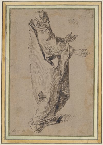 Étude pour une Vierge Marie debout - Jacques de Gheyn II