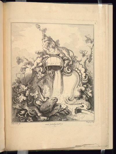 Conception pour un cartouche surmonté d