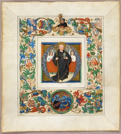 Saint Benoît, initiale 