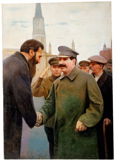 Josef Staline et le géophysicien Otto Y Schmidt, années 1930 - Jakov Kalinichenko