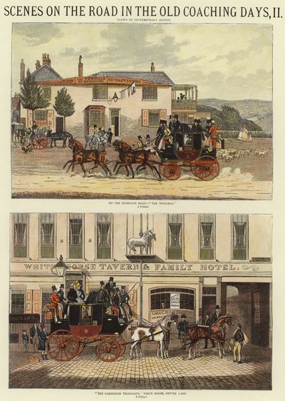 Scènes sur la route à l