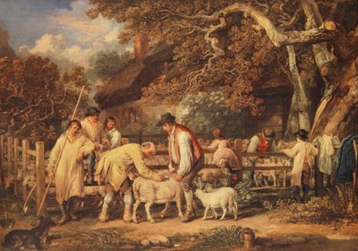 Tonte des moutons, c.1820 - James (after) Ward