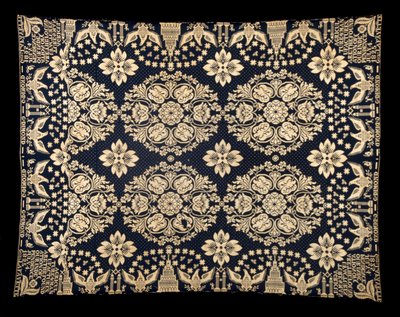 Couverture double en laine et coton, c. 1821-1828 - James (attr.to) Alexander
