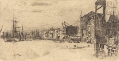 Quai du commerce libre, 1877 - James Abbott McNeill Whistler