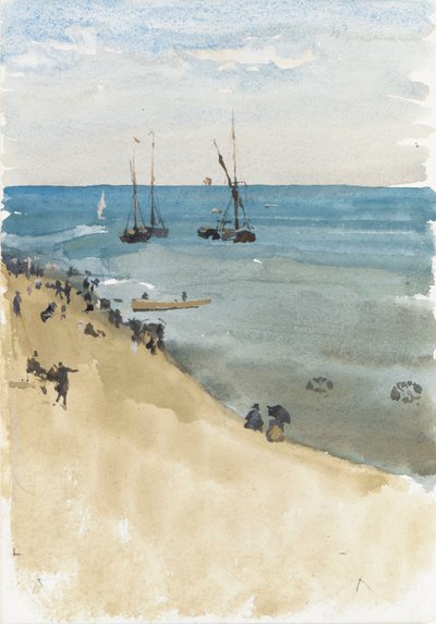 Vert et argent - La mer brillante, Dieppe, vers 1883-85 - James Abbott McNeill Whistler