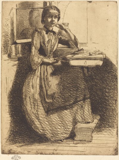 Gretchen à Heidelberg - James Abbott McNeill Whistler